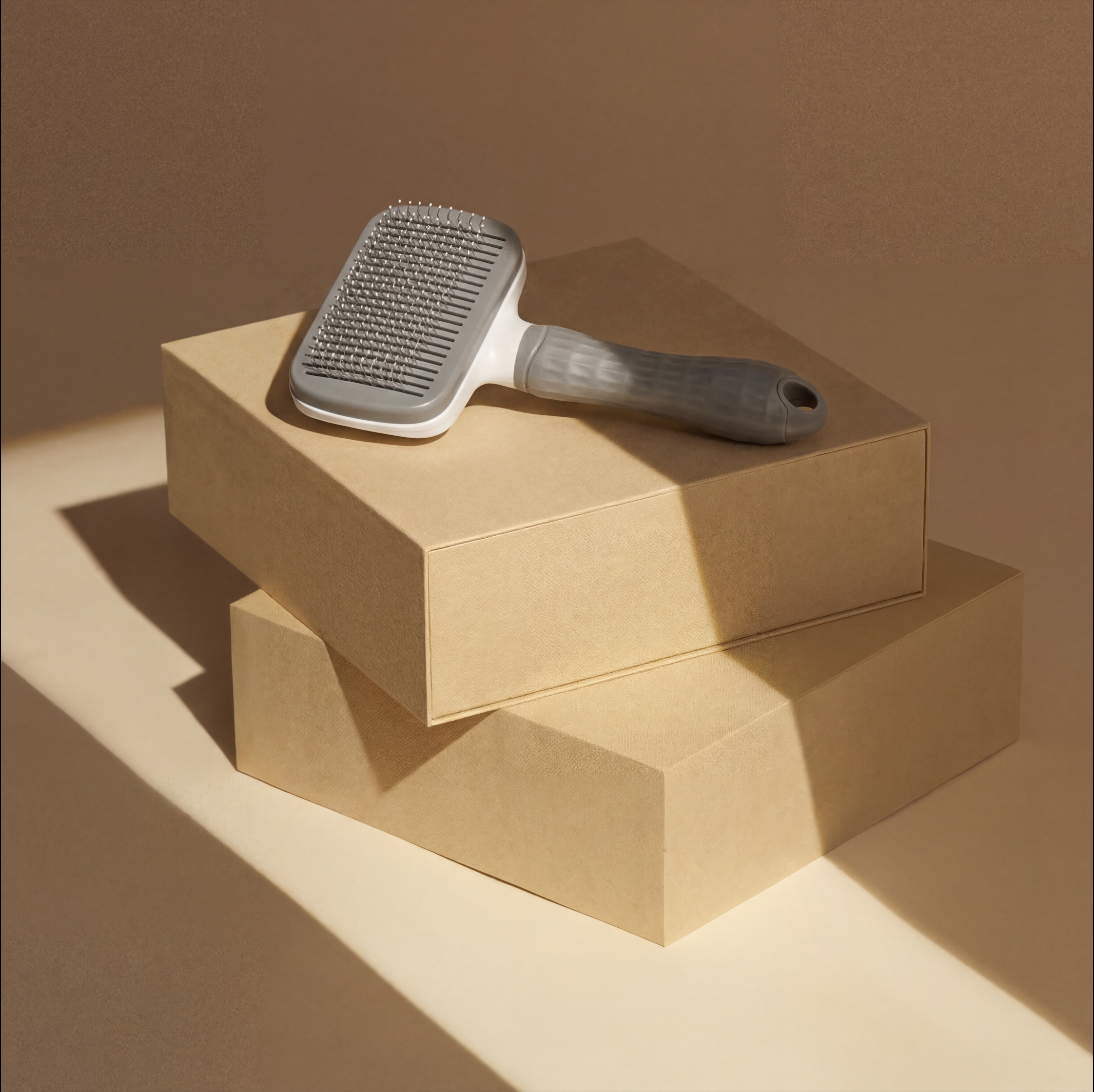 Self-Cleaning Slicker Brush