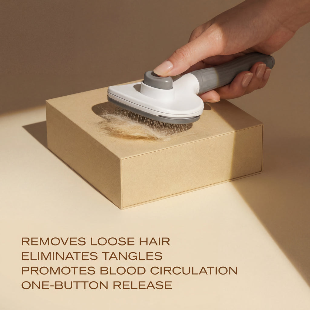 Self-Cleaning Slicker Brush