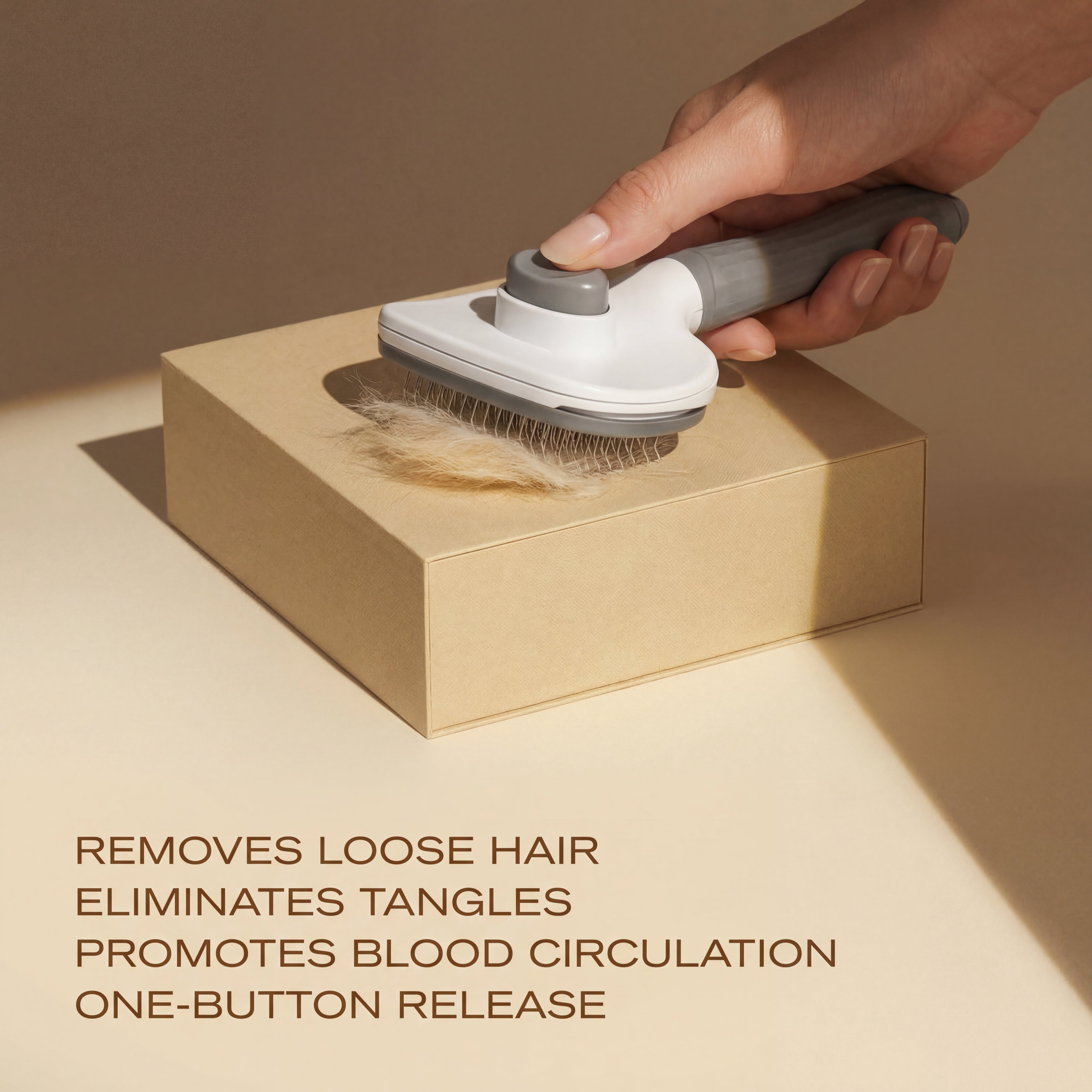 Self-Cleaning Slicker Brush
